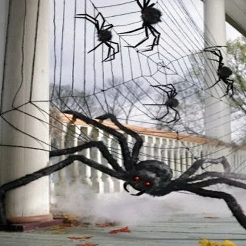 Giant Plush Spider Halloween Decoration