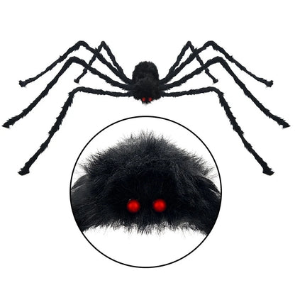 Giant Plush Spider Halloween Decoration