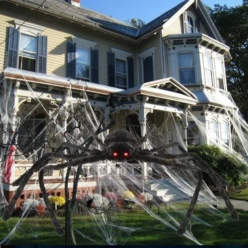 Giant Plush Spider Halloween Decoration