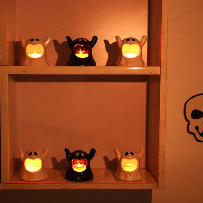 Halloween Day of the Dead LED Candle Holder