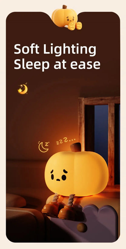 Cute Halloween Pumpkin Night Light