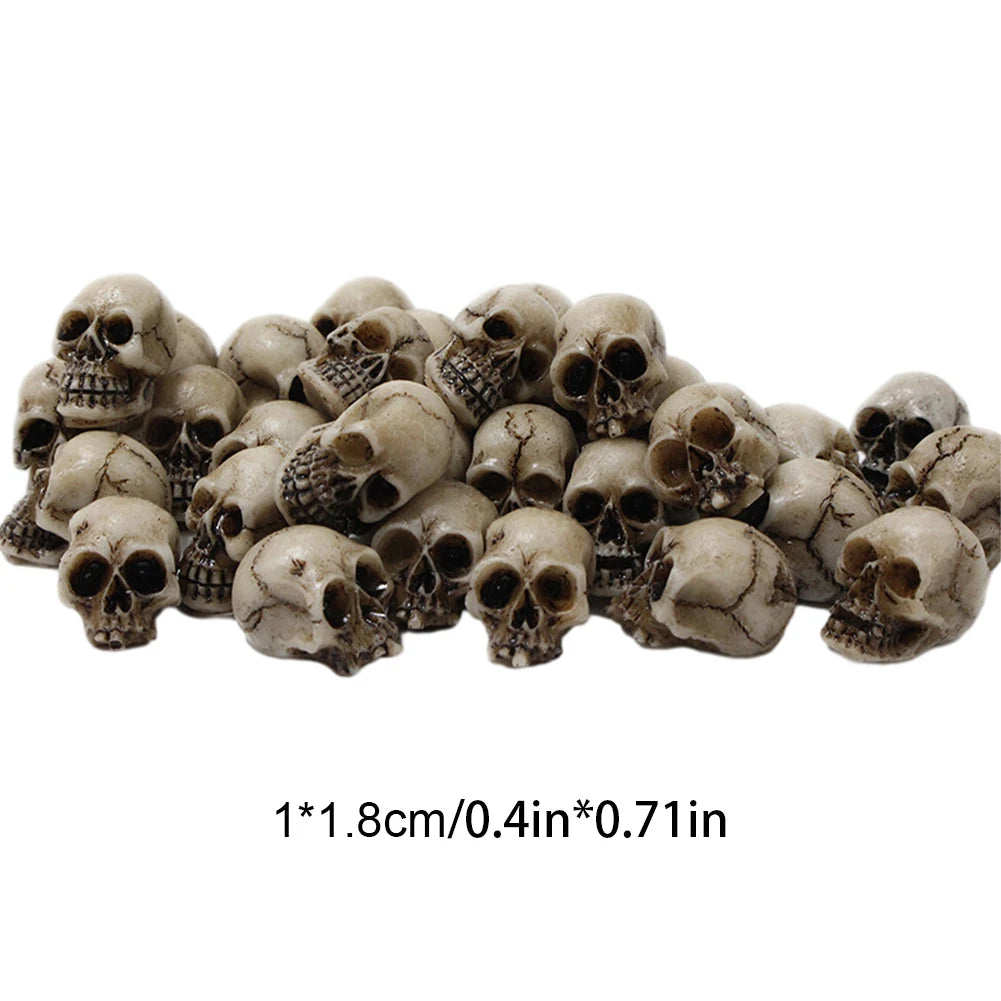 Mini Skull Head Figurines