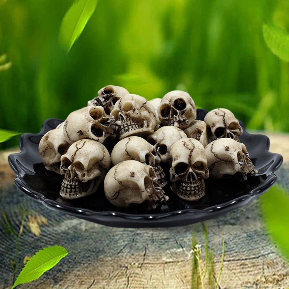 Mini Skull Head Figurines