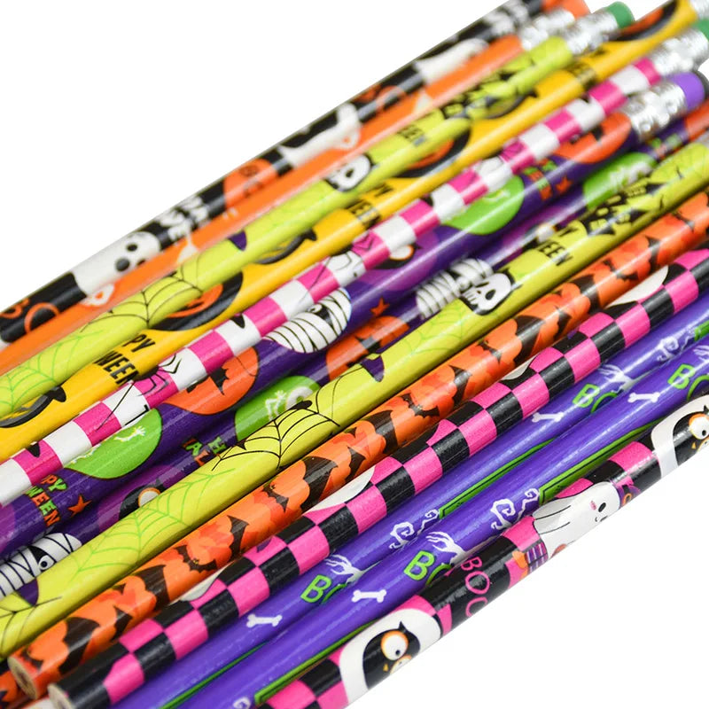 24 Pcs Halloween Wooden Pencils