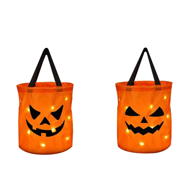 LED Light Halloween Trick or Treat Bucket