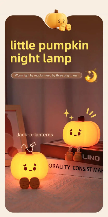 Cute Halloween Pumpkin Night Light