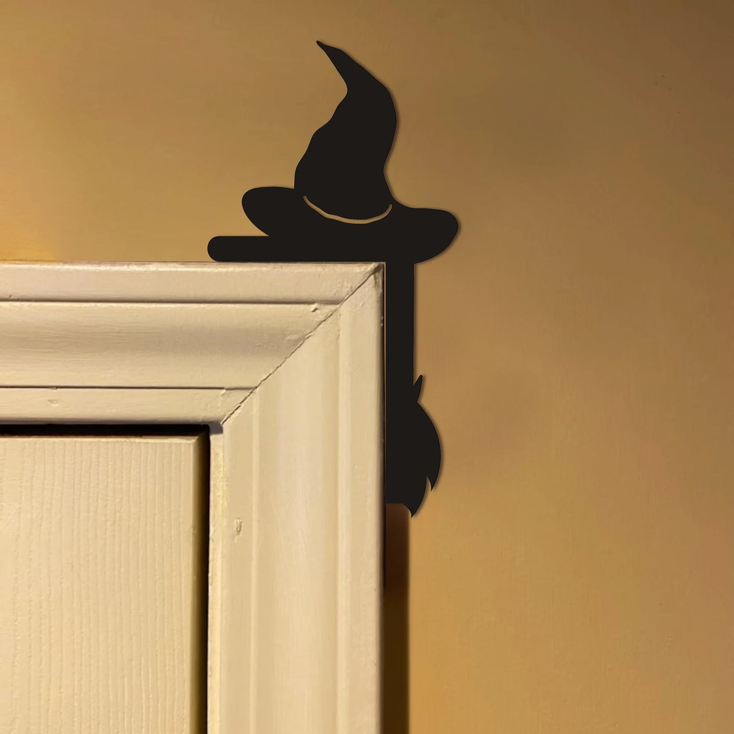 Black Wooden Halloween Door Frame Decoration