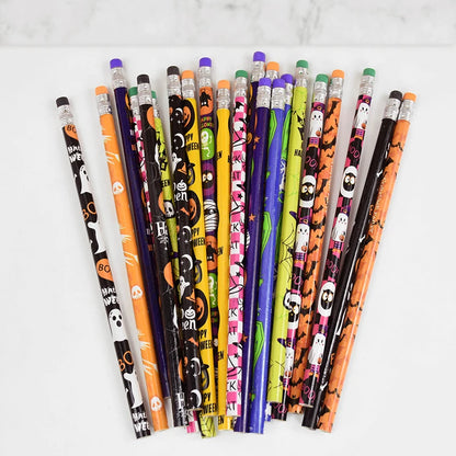 24 Pcs Halloween Wooden Pencils