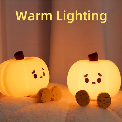 Cute Halloween Pumpkin Night Light