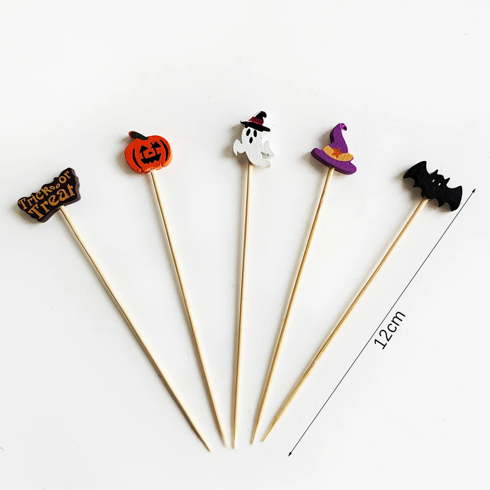 Halloween Disposable Bamboo Skewers