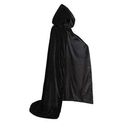 Black Hooded Cloak Costume