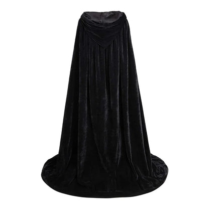 Black Hooded Cloak Costume