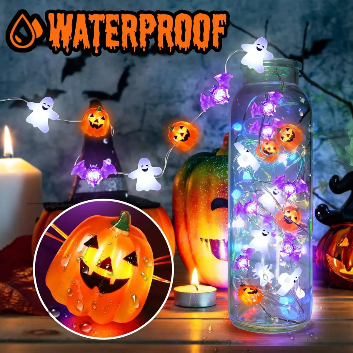 LED Halloween Copper Wire String Lights