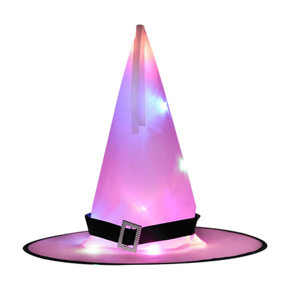 LED Flashing Light Witch Hat