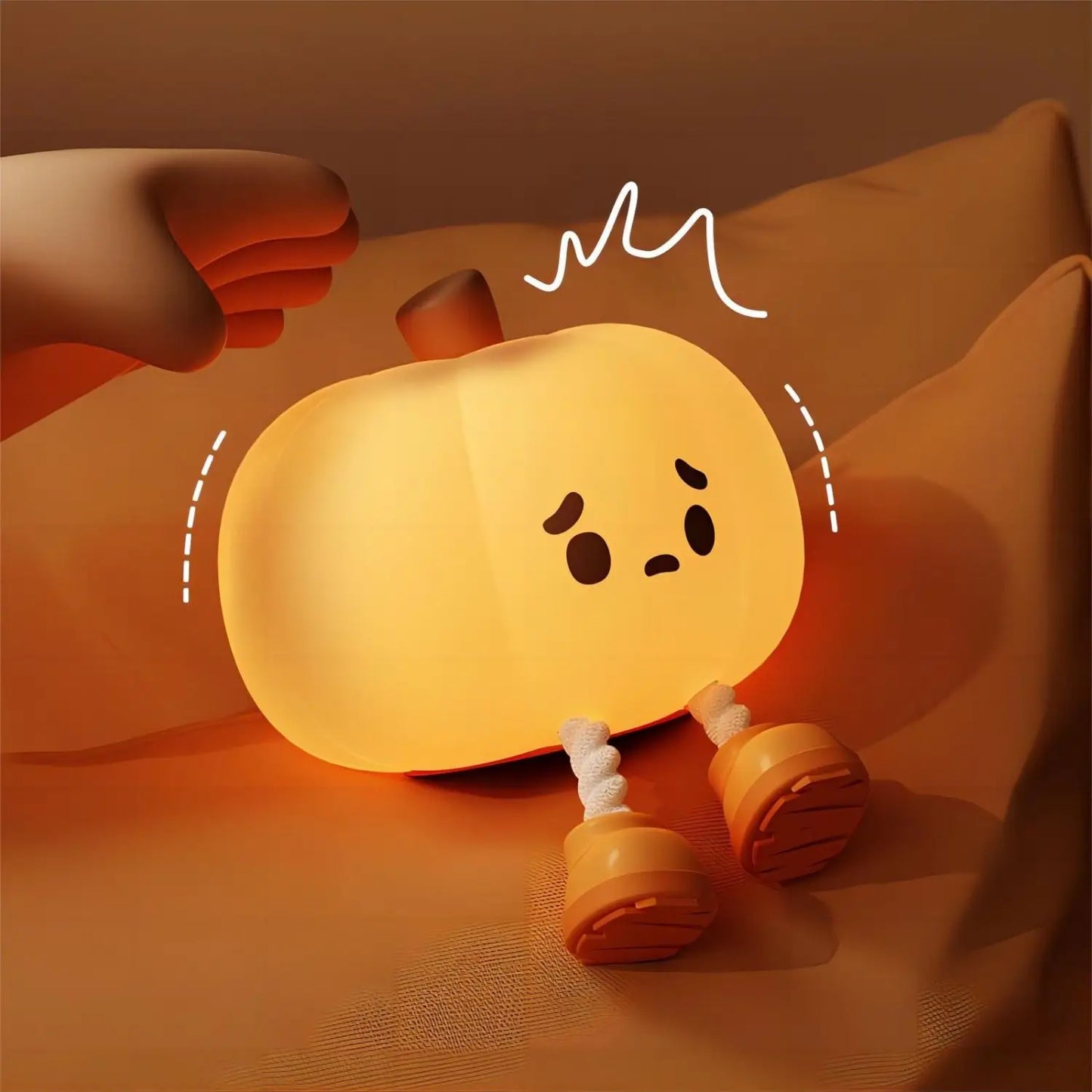 Cute Halloween Pumpkin Night Light