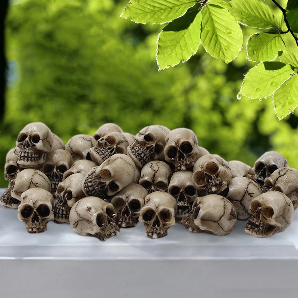 Mini Skull Head Figurines