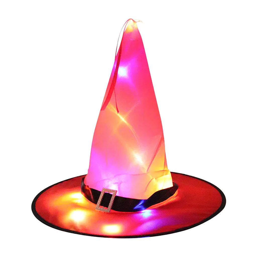 LED Flashing Light Witch Hat