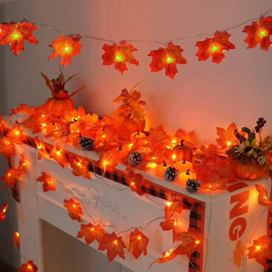 Maple Leaf String Lights