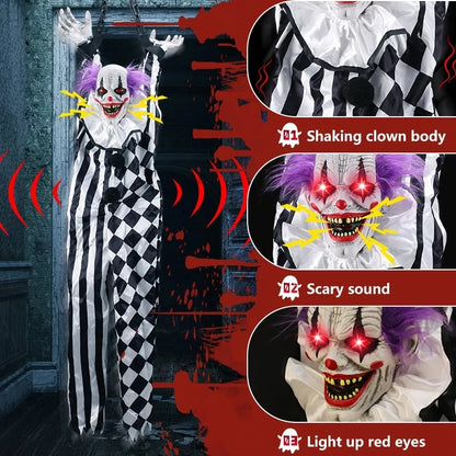 Scary Hanging Clown Animatronic