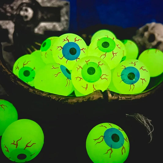 Glow in the Dark Eyeball Bouncy Balls