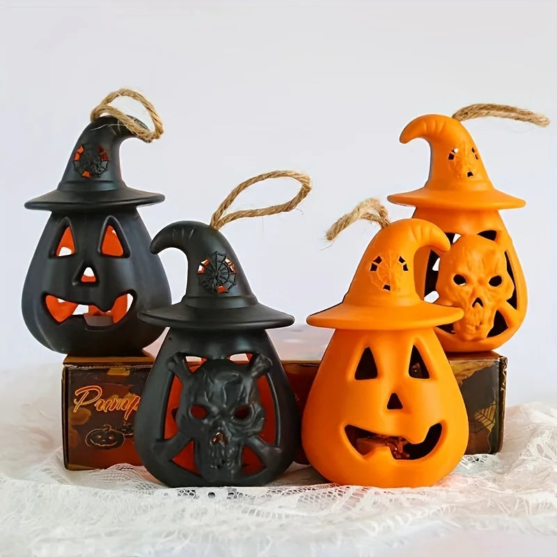 Double-Sided Pumpkin & Skull Night Light