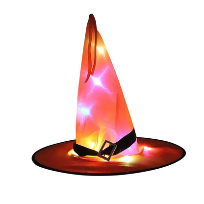 LED Flashing Light Witch Hat