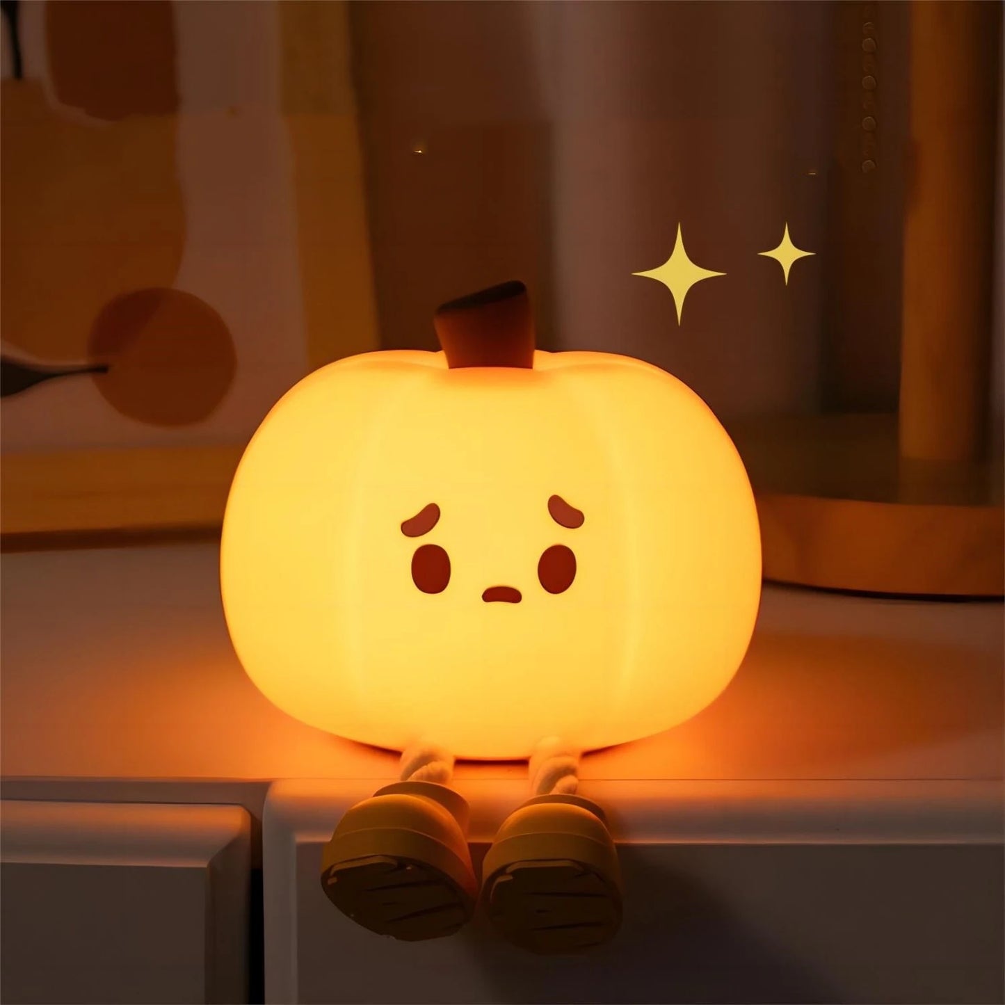 Cute Halloween Pumpkin Night Light