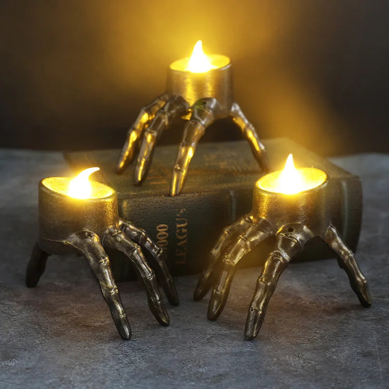 Halloween Day of the Dead LED Candle Holder