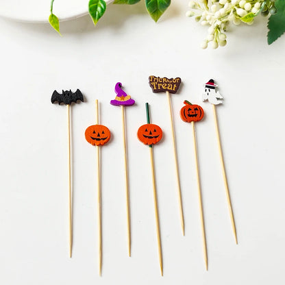 Halloween Disposable Bamboo Skewers