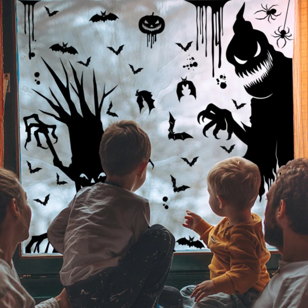 Giant Ghost & Monster Window Stickers