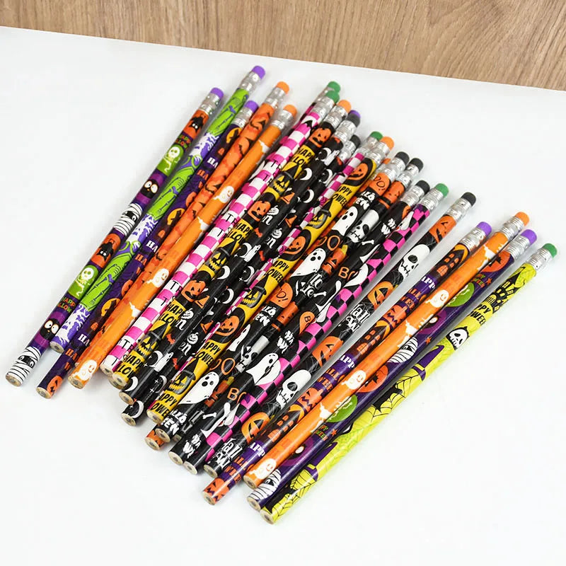 24 Pcs Halloween Wooden Pencils