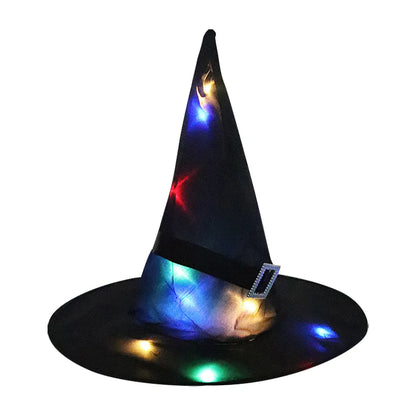 LED Flashing Light Witch Hat