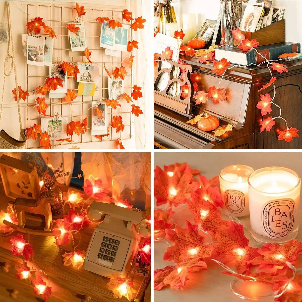 Maple Leaf String Lights