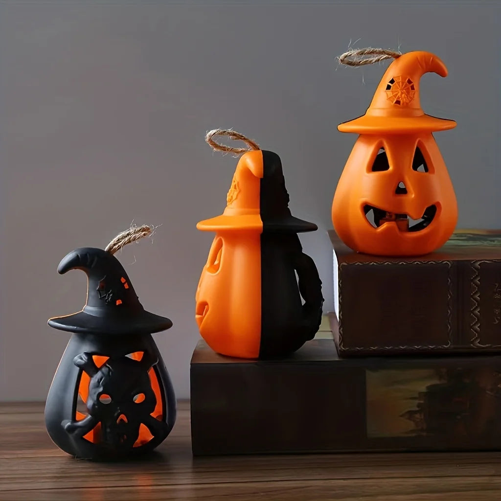 Double-Sided Pumpkin & Skull Night Light