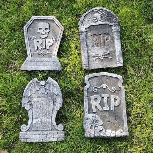 Realistic Tombstone Sign Decor