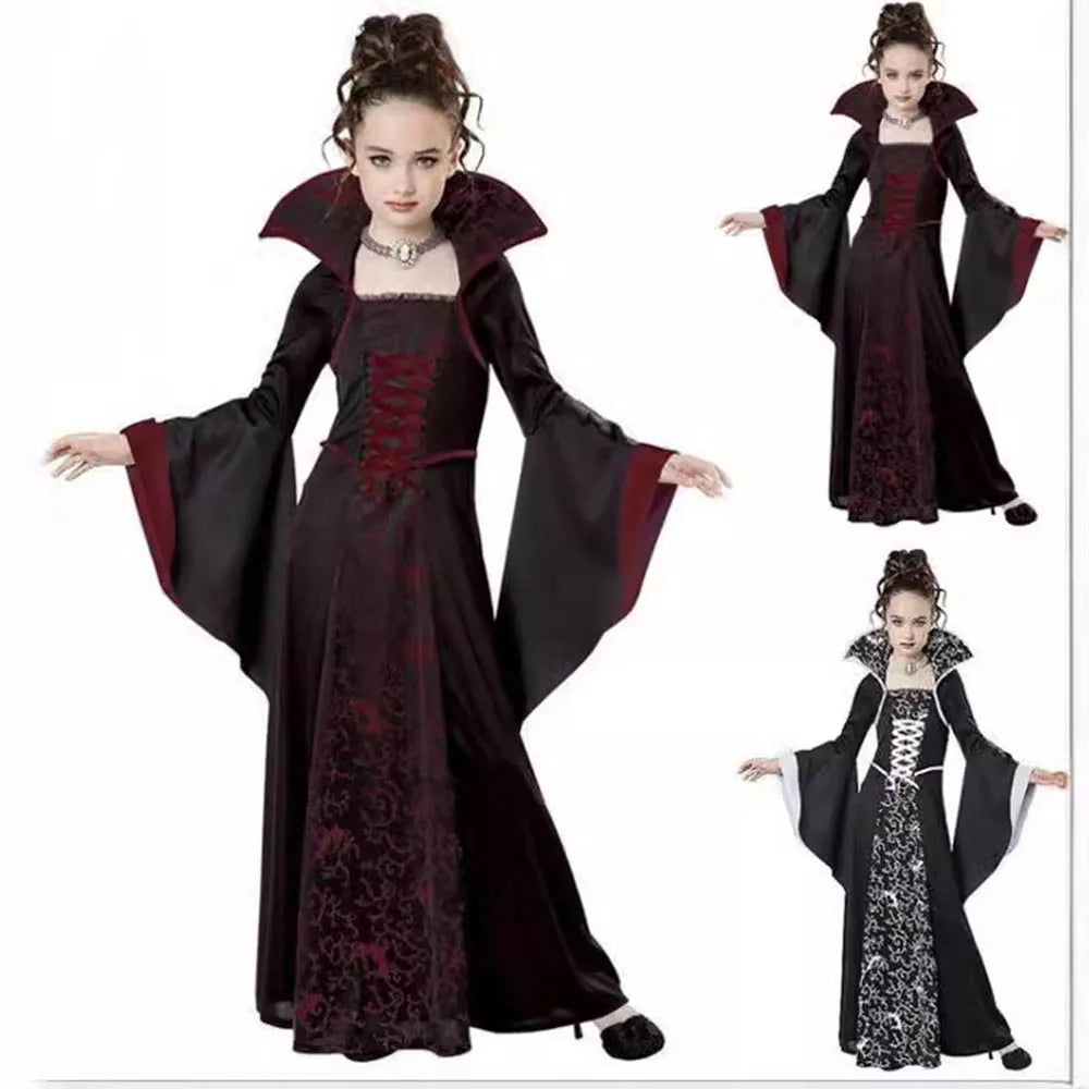 Halloween Witch Vampire Costume for Kids