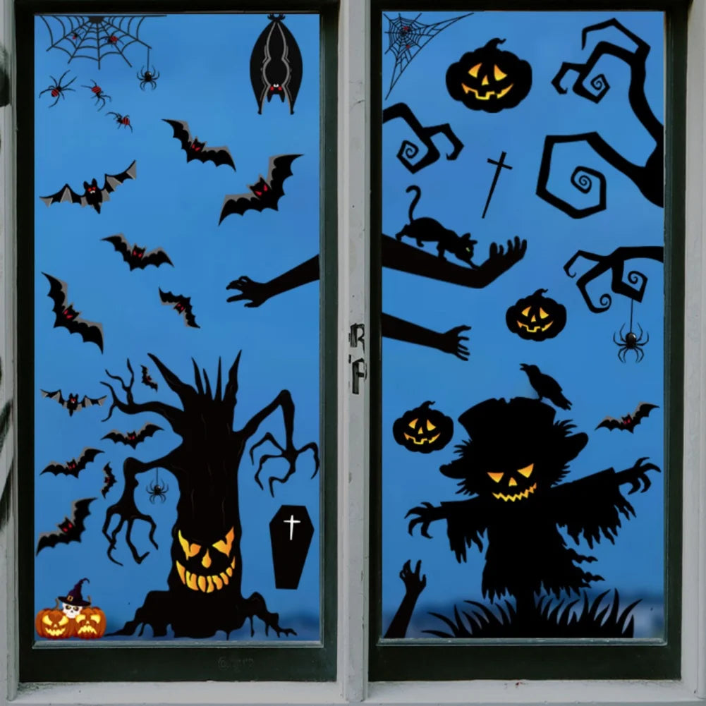 Giant Ghost & Monster Window Stickers