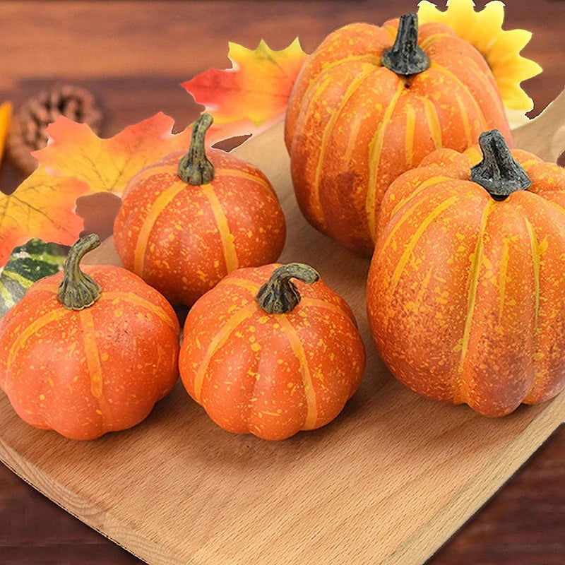 7pcs Simulation Pumpkin Model