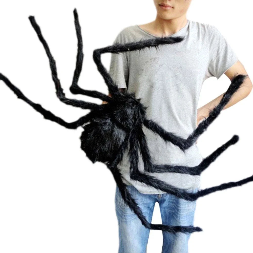 Giant Plush Spider Halloween Decoration