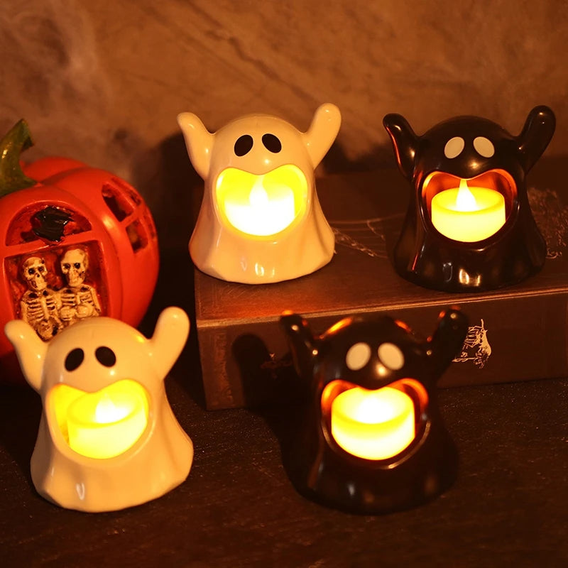 Halloween Day of the Dead LED Candle Holder