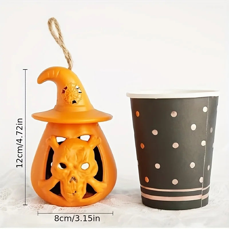 Double-Sided Pumpkin & Skull Night Light