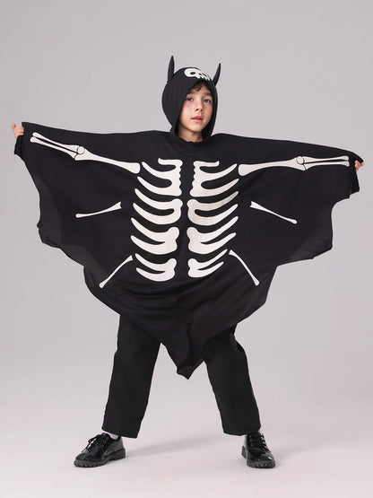 Glow In The Dark Kids Ghostly Bat Cape