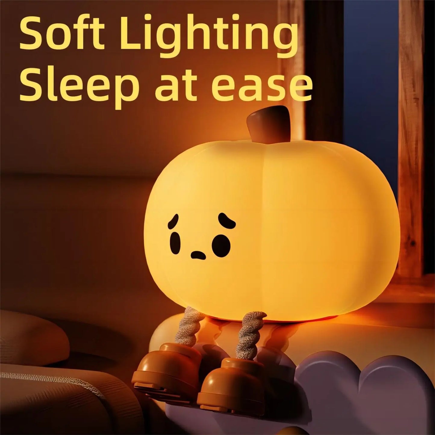 Cute Halloween Pumpkin Night Light