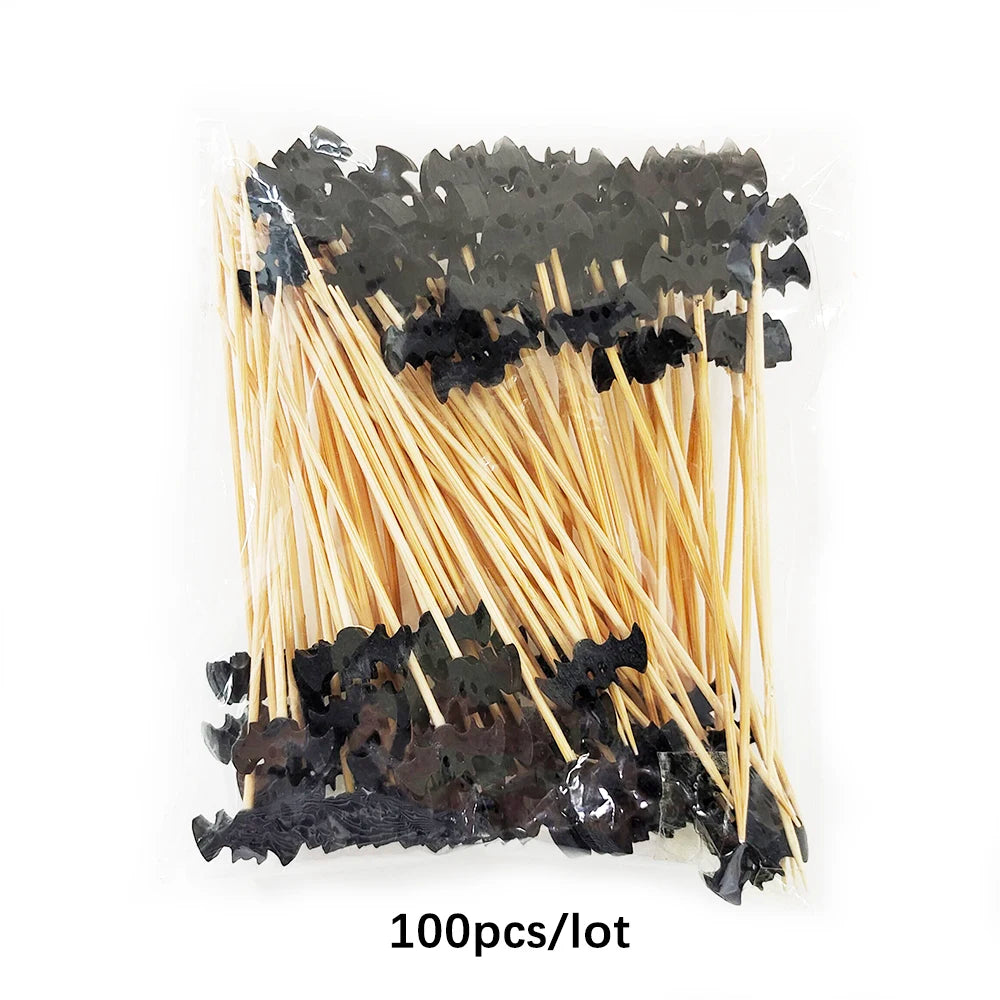 Halloween Disposable Bamboo Skewers