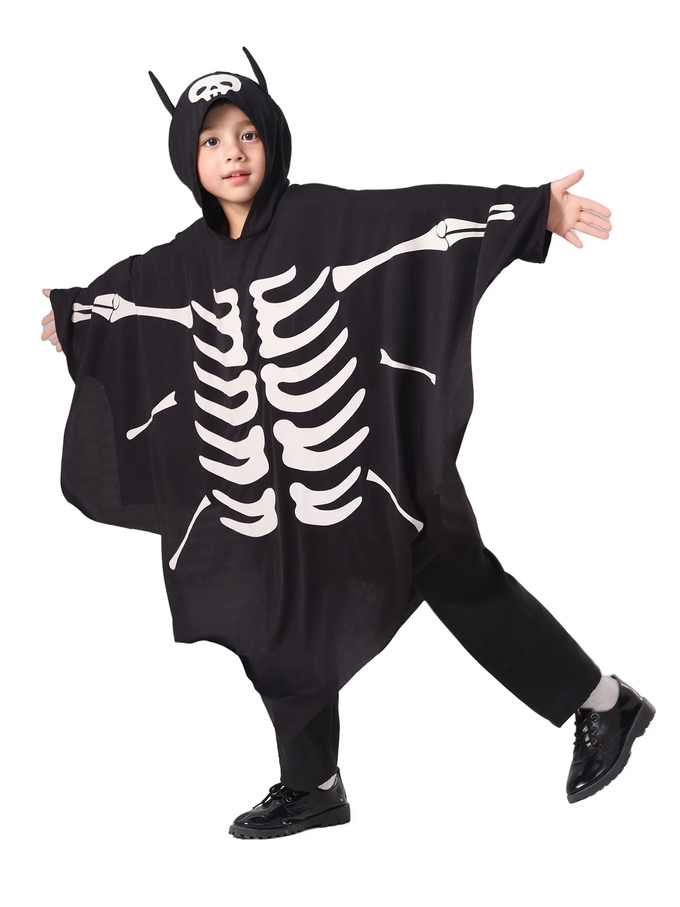 Glow In The Dark Kids Ghostly Bat Cape