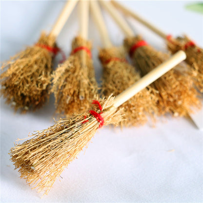 Mini Witch Broomstick Props